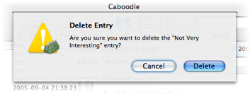 Caboodle Editor Delete Entry